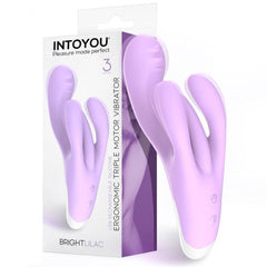 BRIGHTLILAC VIBRADOR TRIPLE MOTOR  ERGONOMICO USB SILICONA