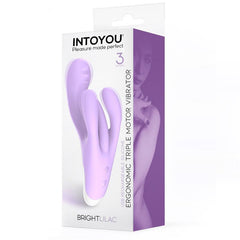 BRIGHTLILAC VIBRADOR TRIPLE MOTOR  ERGONOMICO USB SILICONA