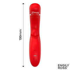 Drako vibrador con thrusting y lengua oscilante 360º