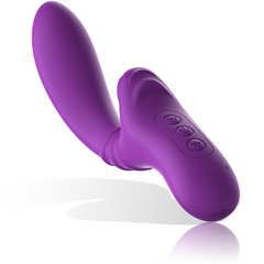 INTENSE- HARRY VIBRADOR FLEXIBLE CON LENGUA MORADO