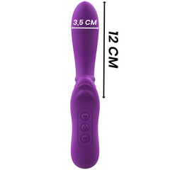 INTENSE- HARRY VIBRADOR FLEXIBLE CON LENGUA MORADO