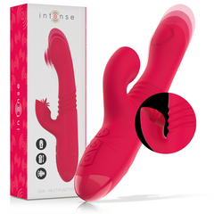 DUA VIBRADOR MULTIFUNCION RECARGABLE UP & DOWN CON LENGUA ROJO