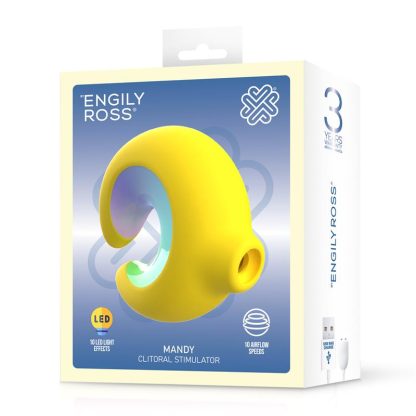 Succionador de clítoris portátil con ondas de aire y luz LED en la boquilla Mandy de Engily Ross para Paraíso Jone Love
